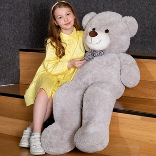 Foto 4 | Foto 4 | Peluche Teddy Bear Maogolan Big Fluffy Grey 99 Cm - Venta Internacional.