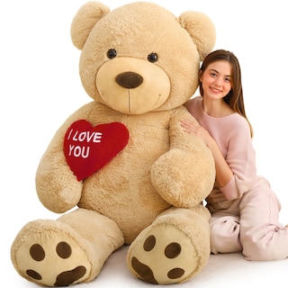 Foto 1 | Foto 1 | Oso de Peluche Gigante MaoGolan con Corazón Rojo de 6 Pies de Altura - Venta Internacional