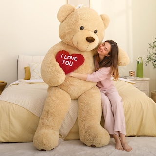 Foto 2 | Foto 2 | Oso de Peluche Gigante MaoGolan con Corazón Rojo de 6 Pies de Altura - Venta Internacional