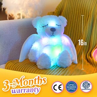 Foto 3 | Foto 3 | Oso De Peluche Athoinsu con Forma de Ángel Iluminado 40 cm - Venta Internacional