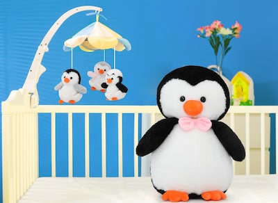 Foto 6 | Foto 6 | Pingüino de Peluche Morismos con 3 Bebés en el Interior de 42 Cm - Venta Internacional