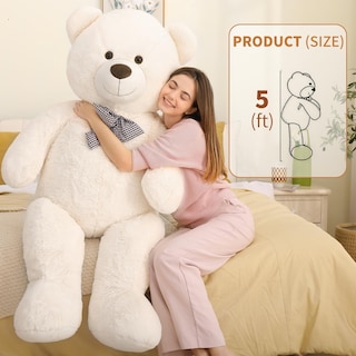 Foto 4 | Foto 4 | Oso de Peluche Gigante Blanco 150 cm - Venta Internacional