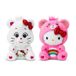 Foto 2 | Foto 2 | Peluche Care Bears Hello Kitty Loves Cheer Bear 25 cm Paquete de 2 - Venta Internacional
