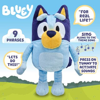 Foto 2 | Foto 2 | Juguete de Peluche Bluey Talking Interactivo de 13 Pulgadas con 9 Frases - Venta Internacional
