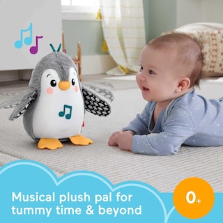 Foto 2 | Foto 2 | Tummy Time Toy Fisher-price Flap & Wobble Penguin Con Música - Venta Internacional.