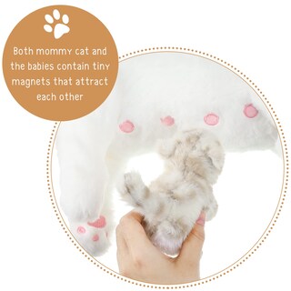 Foto 3 | Foto 3 | Gato De Peluche Con Gatitos De Peluche Skylety De 40 Cm Y 12 Cm - Venta Internacional.