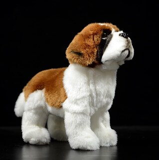 Foto 1 | Foto 1 | Juguete De Peluche Fabricado Por Zhongxin, Simulación De Perro San Bernardo, 30 Cm - Venta Internacional.