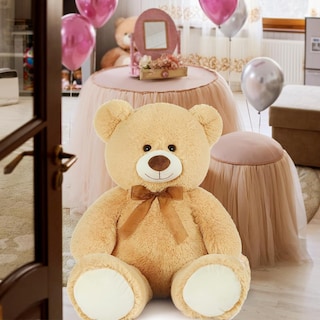 Foto 3 | Foto 3 | Peluche Morismos, Oso De Peluche Gigante, 90 Cm, Color Marrón Claro - Venta Internacional.