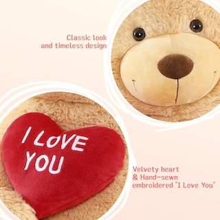 Foto 4 | Foto 4 | Oso De Peluche Tezituor De 150 Cm Con Corazón «te Amo» - Venta Internacional.