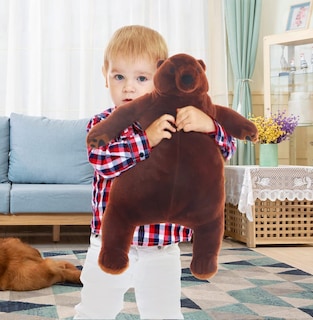 Foto 7 | Foto 7 | Peluche Snowolf Djungelskog, Oso Gigante, 60 Cm, Color Marrón - Venta Internacional.