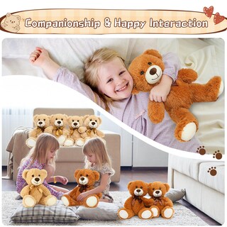 Foto 3 | Foto 3 | Animales De Peluche Morismos De 14 Pulgadas De Teddy Bears, 12 Paquetes - Venta Internacional.