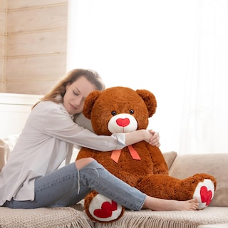 Foto 3 | Foto 3 | Peluche Con Forma De Oso De Peluche Hollyhome, 90 Cm, Con Corazón Rojo - Venta Internacional.