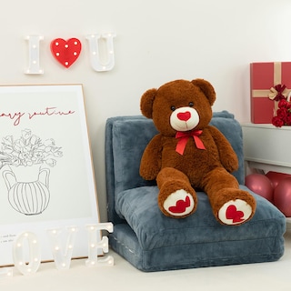 Foto 4 | Foto 4 | Peluche Con Forma De Oso De Peluche Hollyhome, 90 Cm, Con Corazón Rojo - Venta Internacional.