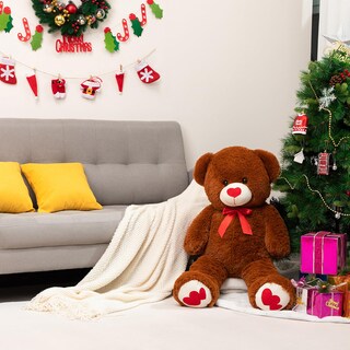 Foto 5 | Foto 5 | Peluche Con Forma De Oso De Peluche Hollyhome, 90 Cm, Con Corazón Rojo - Venta Internacional.