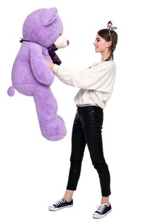Foto 7 | Foto 7 | Peluche Gigante Mao Golan De Peluche Morado De 120 Cm - Venta Internacional.