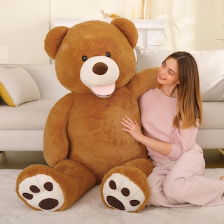 Foto 4 | Foto 4 | Oso De Peluche Mao Golan, Grande, 150 Cm De Alto, Relleno Esponjoso, Marrón Oscuro - Venta Internacional.