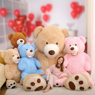 Foto 5 | Foto 5 | Oso De Peluche Mao Golan, Grande, 150 Cm De Alto, Relleno Esponjoso, Marrón Oscuro - Venta Internacional.