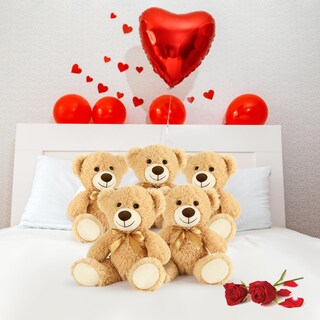 Foto 5 | Foto 5 | Oso De Peluche Morismos, Pequeño A Granel, 16 Paquetes De 35 Cm, Color Marrón Claro - Venta Internacional.