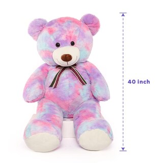 Foto 2 | Foto 2 | Peluche Gigante Con Forma De Oso Tezituor, 100 Cm, Color Morado - Venta Internacional.