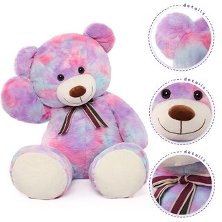 Foto 3 | Foto 3 | Peluche Gigante Con Forma De Oso Tezituor, 100 Cm, Color Morado - Venta Internacional.