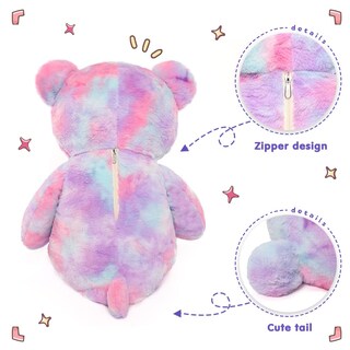 Foto 4 | Foto 4 | Peluche Gigante Con Forma De Oso Tezituor, 100 Cm, Color Morado - Venta Internacional.