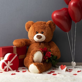 Foto 2 | Foto 2 | Oso De Peluche Gigante Teddy Bear Hollyhome, 90 Cm, Color Marrón - Venta Internacional.