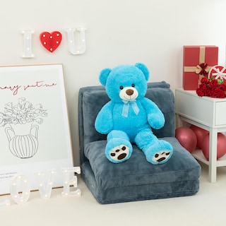 Foto 2 | Foto 2 | Oso De Peluche Hollyhome De 90 Cm, Color Azul Lago, Para Niños - Venta Internacional.
