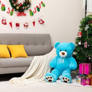 Foto 3 | Foto 3 | Oso De Peluche Hollyhome De 90 Cm, Color Azul Lago, Para Niños - Venta Internacional.