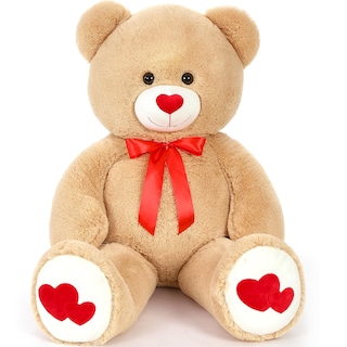 Foto 1 | Foto 1 | Oso De Peluche Mao Golan, Tamaño Grande, 42 Cm, Marrón Gigante, Con Corazón - Venta Internacional.