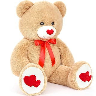 Foto 6 | Foto 6 | Oso De Peluche Mao Golan, Tamaño Grande, 42 Cm, Marrón Gigante, Con Corazón - Venta Internacional.