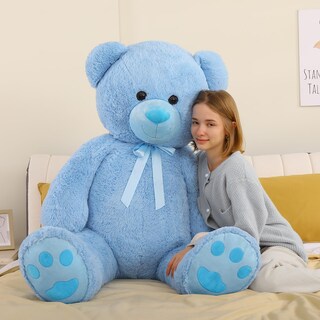 Foto 6 | Foto 6 | Oso De Peluche Gigante Tezituor, 150 Cm, De Peluche, Azul - Venta Internacional.