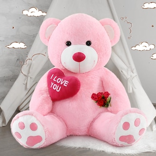 Foto 6 | Foto 6 | Peluche De Peluche Mao Golan, Tamaño Grande, 130 Cm, Con Texto «i Love You» - Venta Internacional.