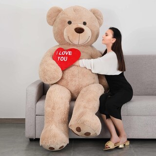 Foto 1 | Foto 1 | Oso De Peluche Gigante Tezituor De 180 Cm Con Corazón Rojo - Venta Internacional.