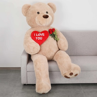 Foto 2 | Foto 2 | Oso De Peluche Gigante Tezituor De 180 Cm Con Corazón Rojo - Venta Internacional.