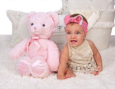 Foto 2 | Foto 2 | Peluche De Peluche Bearington, Tamaño Grande, Rosa, 45 Cm - Venta Internacional.