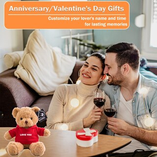 Foto 4 | Foto 4 | Oso De Peluche Personalizado Para San Valentín, 40 Cm - Venta Internacional.