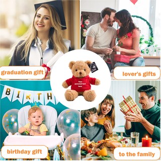 Foto 6 | Foto 6 | Oso De Peluche Personalizado Para San Valentín, 40 Cm - Venta Internacional.
