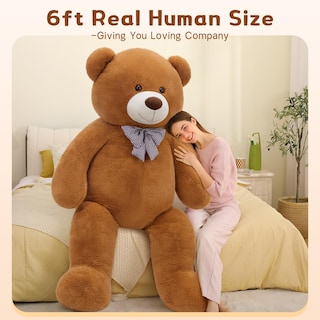 Foto 3 | Foto 3 | Oso De Peluche Mao Golan Giant De 180 Cm De Alto, Color Marrón Oscuro, De Peluche - Venta Internacional.