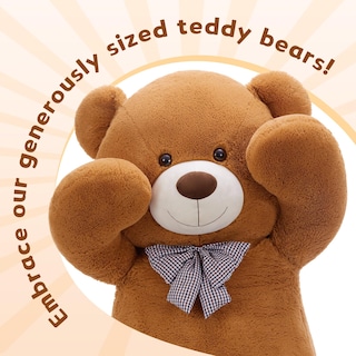 Foto 4 | Foto 4 | Oso De Peluche Mao Golan Giant De 180 Cm De Alto, Color Marrón Oscuro, De Peluche - Venta Internacional.
