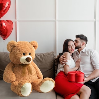 Foto 3 | Foto 3 | Oso De Peluche Gigante Teddy Bear Hollyhome, 90 Cm, Color Canela - Venta Internacional.