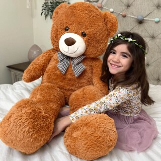 Foto 7 | Foto 7 | Oso De Peluche Mao Golan, Tamaño Grande, Marrón, 120 Cm - Venta Internacional.