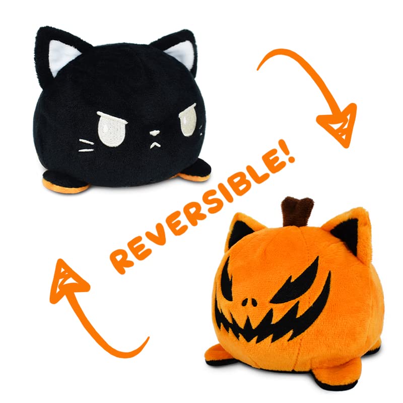 Plushie Teeturtle, El Gato Reversible Original, Calabaza Negra