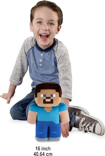 Foto 2 | Foto 2 | Figura De Peluche Mattel Minecraft Steve De 40 Cm Con Juego Auténtico - Venta Internacional.