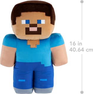 Foto 3 | Foto 3 | Figura De Peluche Mattel Minecraft Steve De 40 Cm Con Juego Auténtico - Venta Internacional.