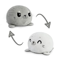 Plushie Teeturtle The Original Reversible Seal, 9 Cm, Gris Y Blanco - Venta Internacional.