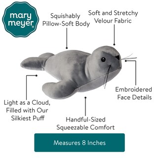 Foto 4 | Foto 4 | Almohada Mary Meyer Smootheez Con Forma De Animal De Peluche Con Forma De Sello, 20 Cm - Venta Internacional.