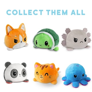 Foto 4 | Foto 4 | Plushie Teeturtle The Original Reversible Cat Negro+gris - Venta Internacional.