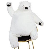Peluche Snowolf Djungelskog, Oso Gigante, 80 Cm, Blanco - Venta Internacional.