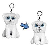 Mochila De Felpa Con Clip Feisty Pets Mini Karl The Snarl Polar Be - Venta Internacional.