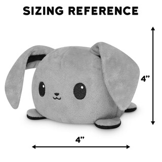 Foto 4 | Foto 4 | Peluche Reversible TeeTurtle Bunny Happy + Angry - Venta Internacional